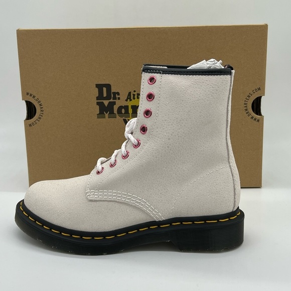 Dr. Martens Shoes - Dr. Martens Women's 1460 Bejeweled Lace-Up Boots - White NWB